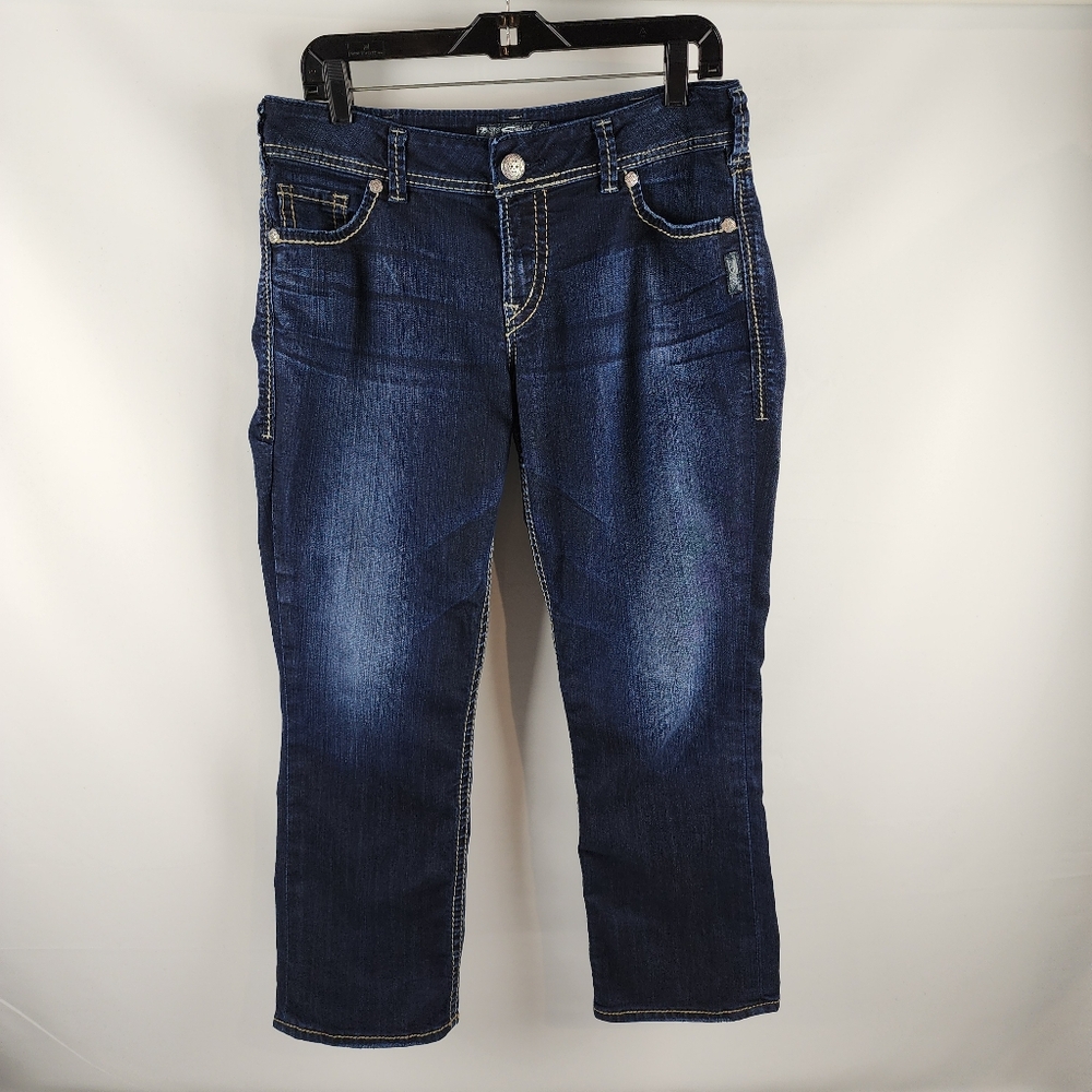Silver Jeans Women's Ankle & Cropped Jeans - Dark Blue
